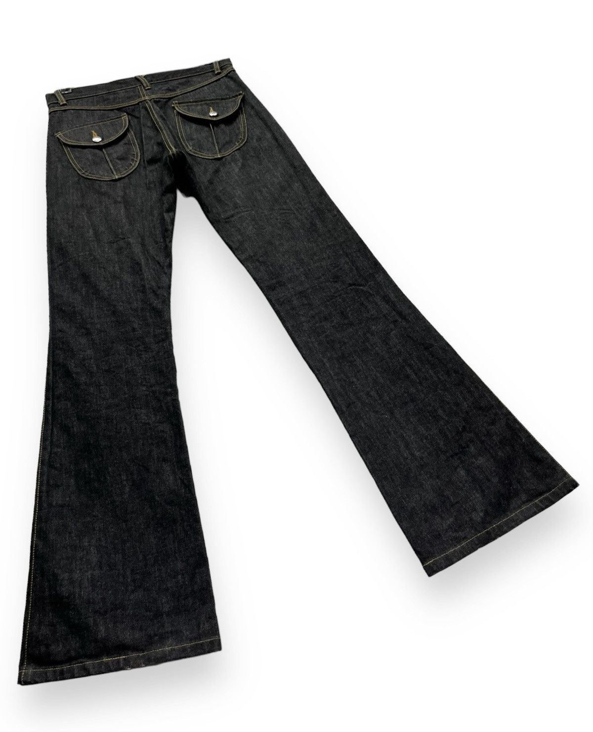 Katharine Hamnett London 🔥KATHARINE HAMNETT LONDON Ultra Flare Denim Bush Pants Size US 28 / EU 44 - 7 Thumbnail