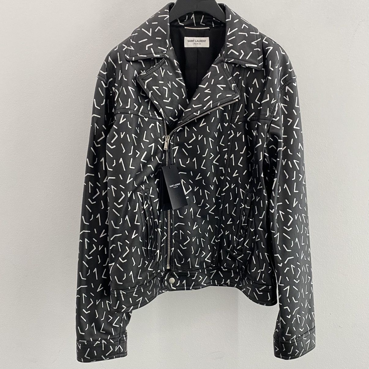 Saint Laurent Paris Saint Laurent Printed Leather Jacket Size US M / EU 48-50 / 2 - 2 Thumbnail