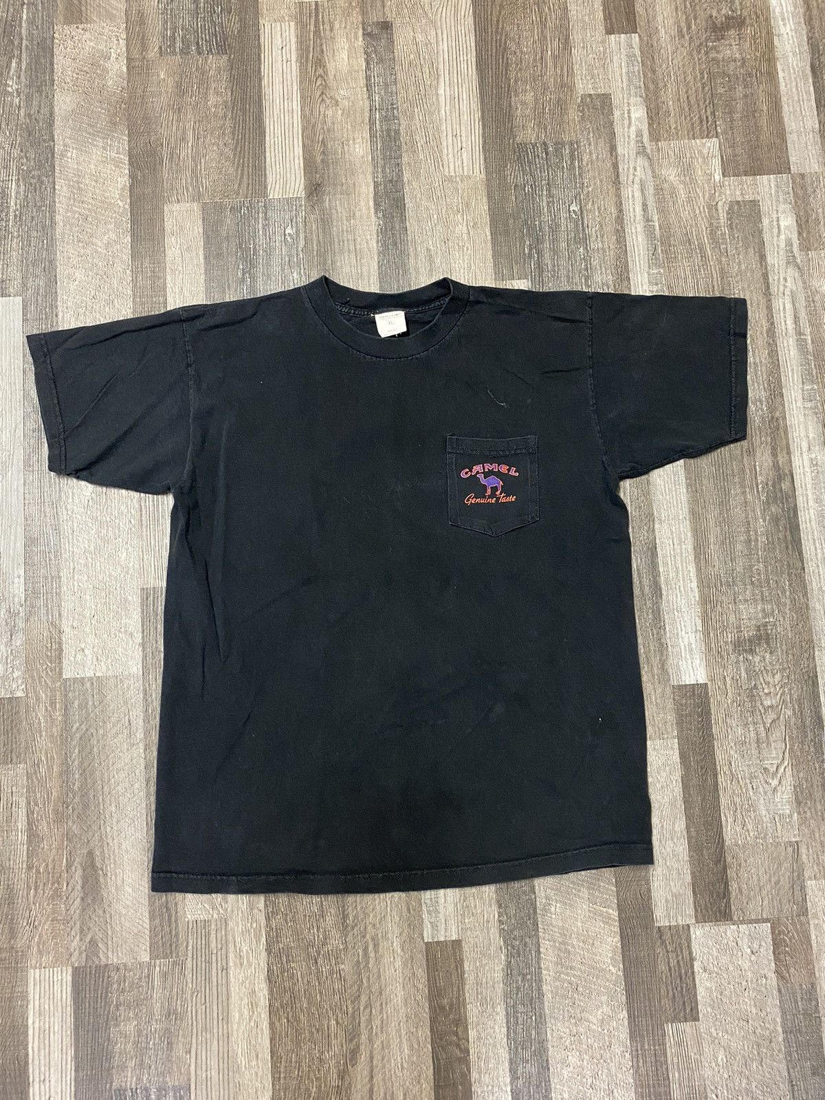 Camel Vintage 1994 Camel Genuine Taste Biker Made in USA T Shirt Size US XL / EU 56 / 4 - 1 Thumbnail