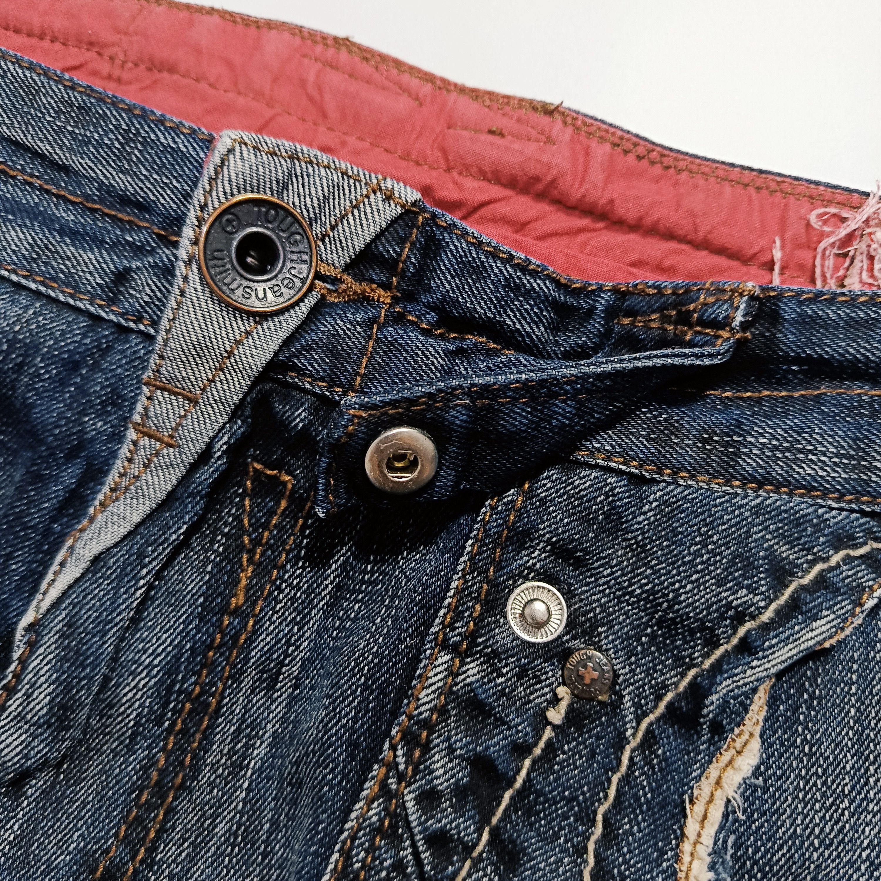 Other Tough Jeansmith Skull Panel Denim Y2K Size US 34 / EU 50 - 5 Thumbnail