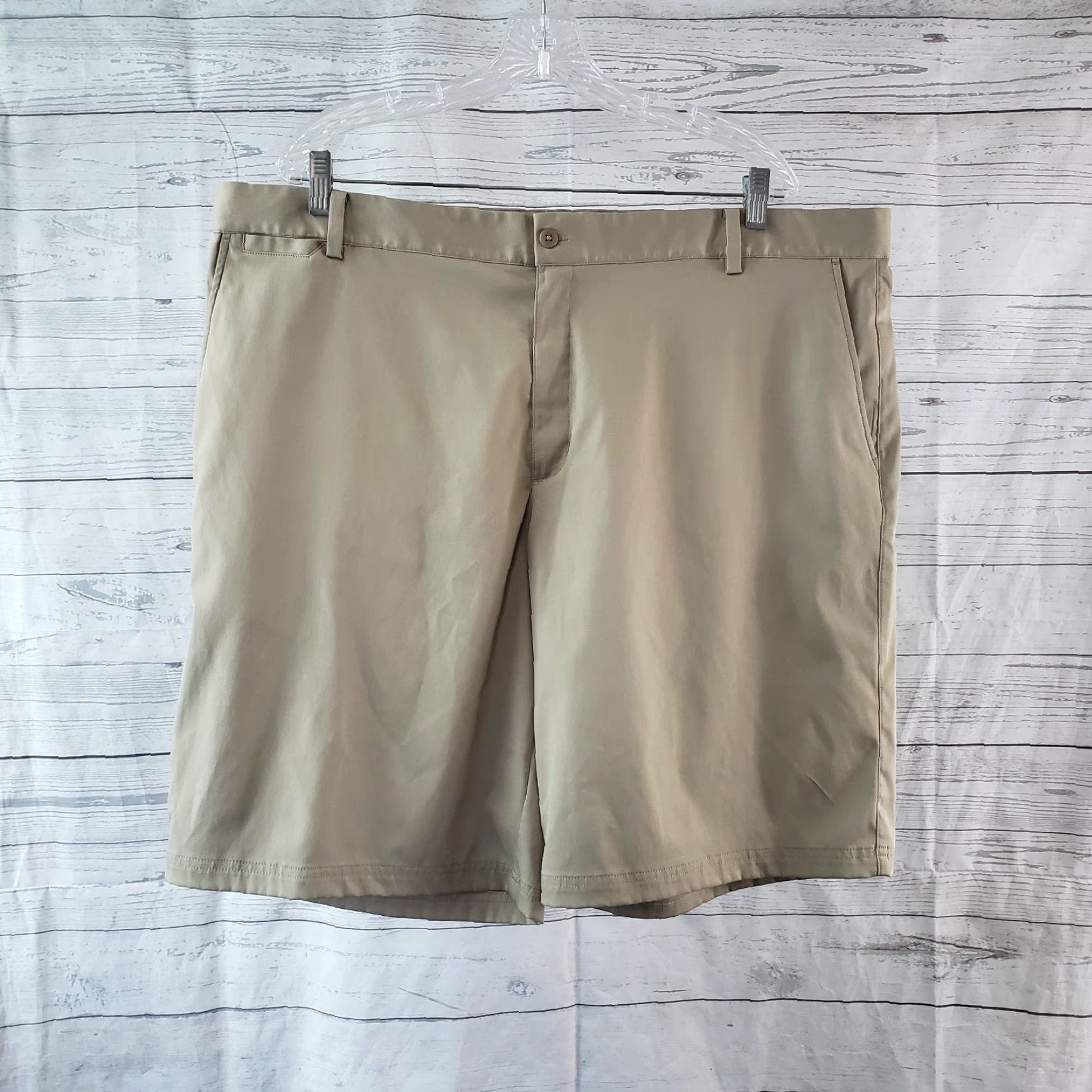 Nike Nike Dri-Fit Mens Shorts 42 Brown Polyester Blend Casual Size US 42 / EU 58 - 2 Thumbnail