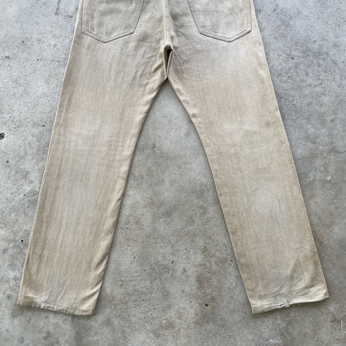 Japanese Brand W33 Vintage Back Number Jeans Distressed Faded Ripped Pants Size US 33 - 11 Thumbnail