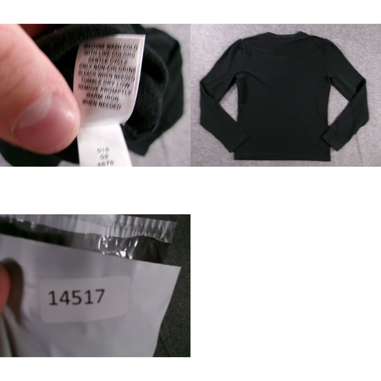 Merona Merona Button-Up Top Women Medium Black Long Sleeve Henley Classic Casual Office Size M / US 6-8 / IT 42-44 - 8 Thumbnail