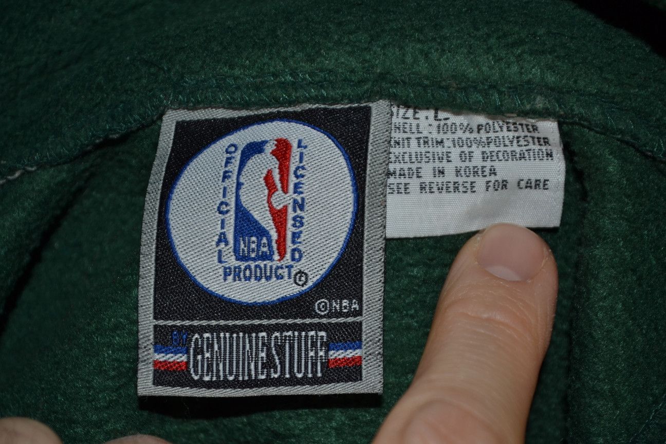 NBA × Salem Sportswear × Vintage Vintage 90s Seattle Supersonics Genuine Stuff NBA Fleece L Size US L / EU 52-54 / 3 - 9 Thumbnail
