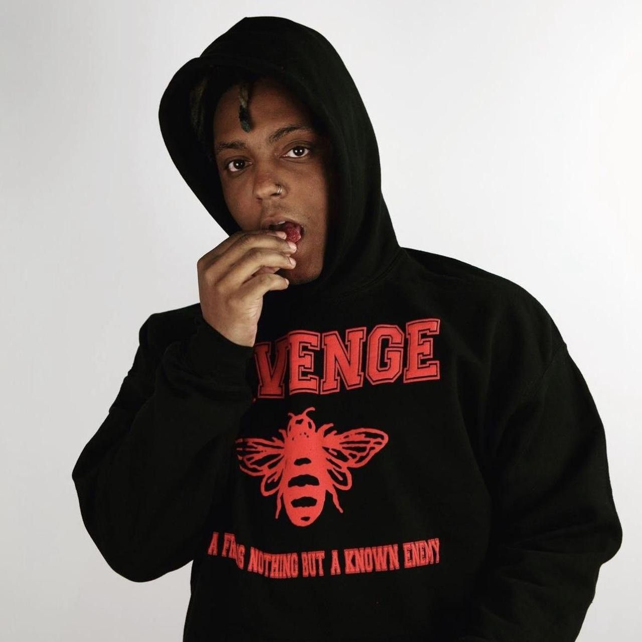 999 Club × Revenge Revenge x Juice Wrld “Bee” Friend Hoodie Black Size US L / EU 52-54 / 3 - 6 Thumbnail