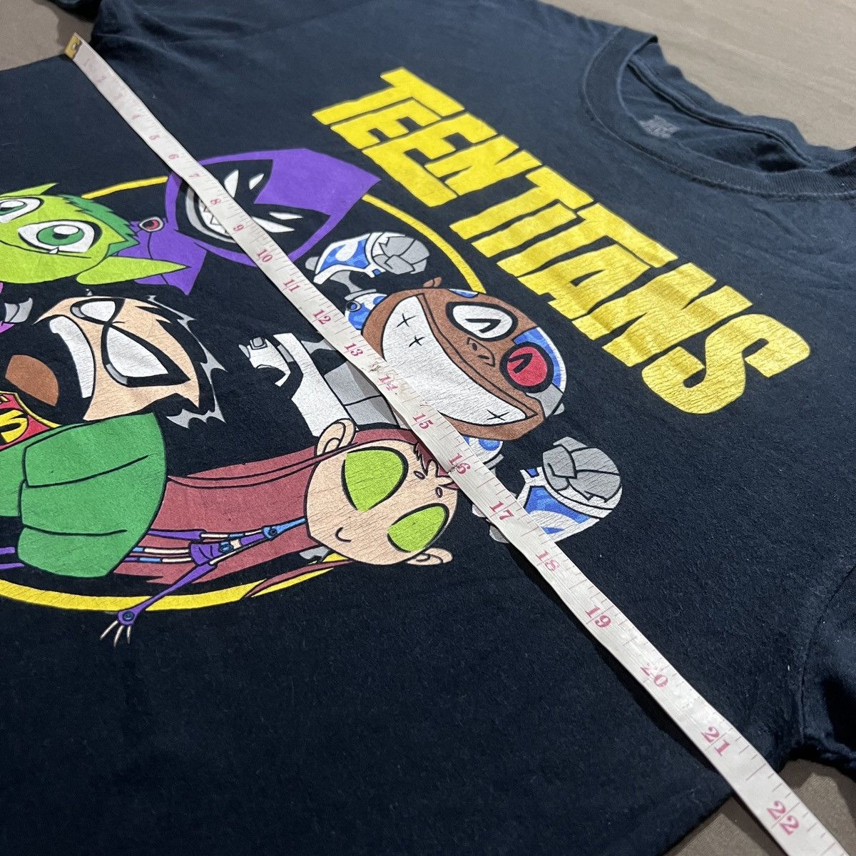 Cartoon Network × DC Comics Teen Titans TV series Promo Tee Robin Cyborg Size US L / EU 52-54 / 3 - 6 Thumbnail