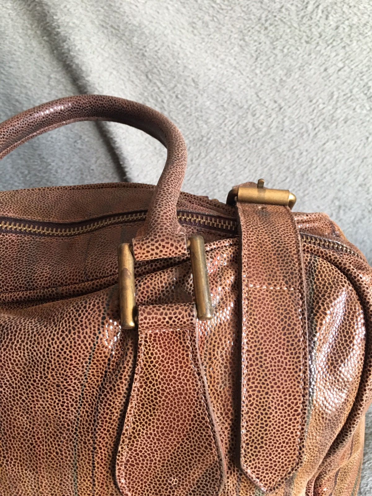 Paul Smith Paul Smith Swirl Design Leather Shoulder Tote Bag Size ONE SIZE - 7 Thumbnail