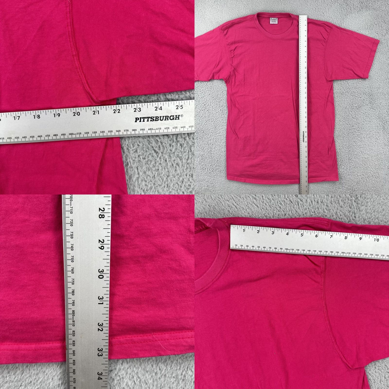 Vintage VINTAGE Pluma T-Shirt Pink 90s Adult Large Short Sleeve Crew Neck Cotton Shirt Mens Size US L / EU 52-54 / 3 - 8 Thumbnail
