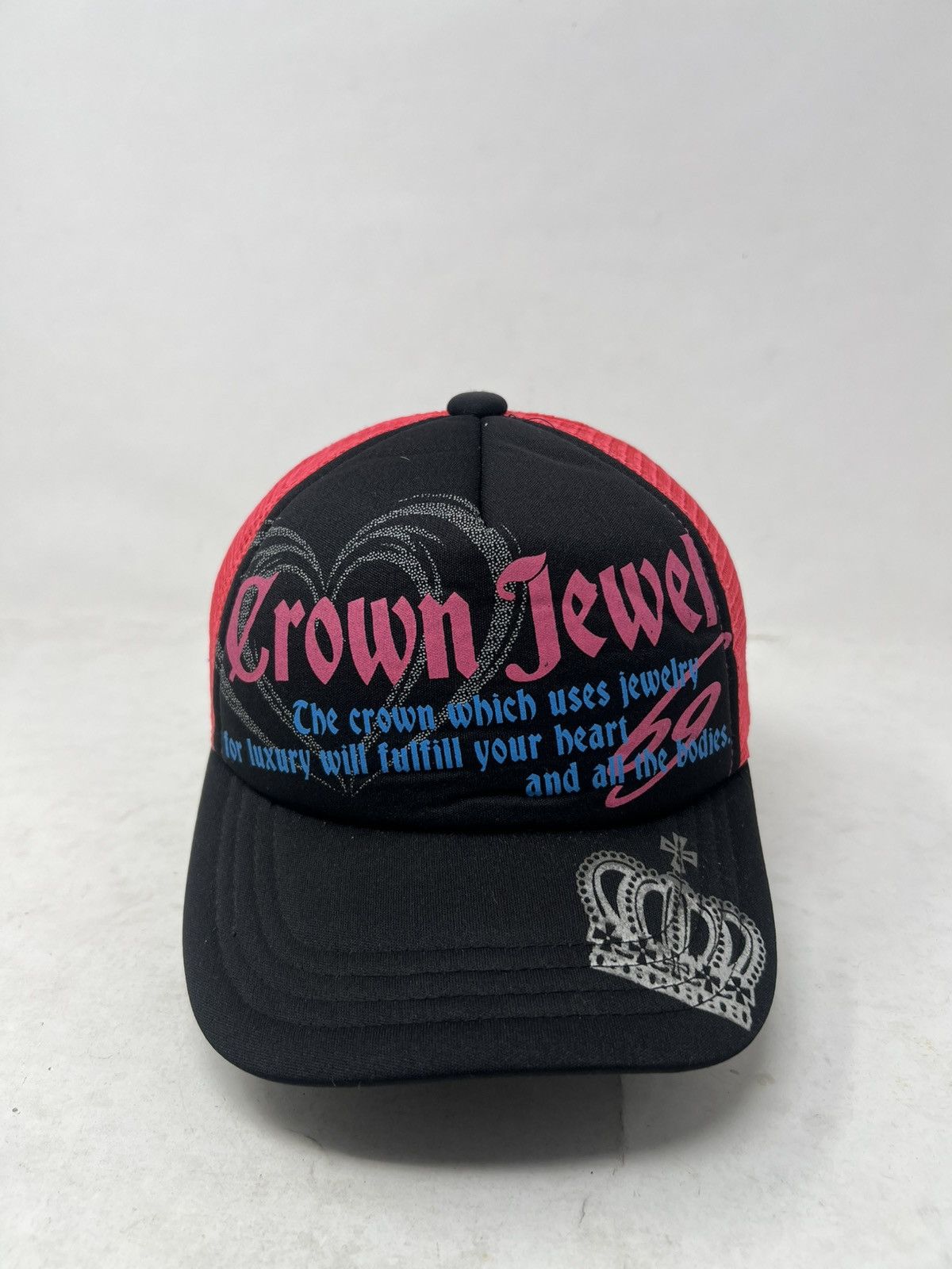 Japanese Brand Crown Jewel Graphic Trucker Hat Size ONE SIZE - 1 Thumbnail