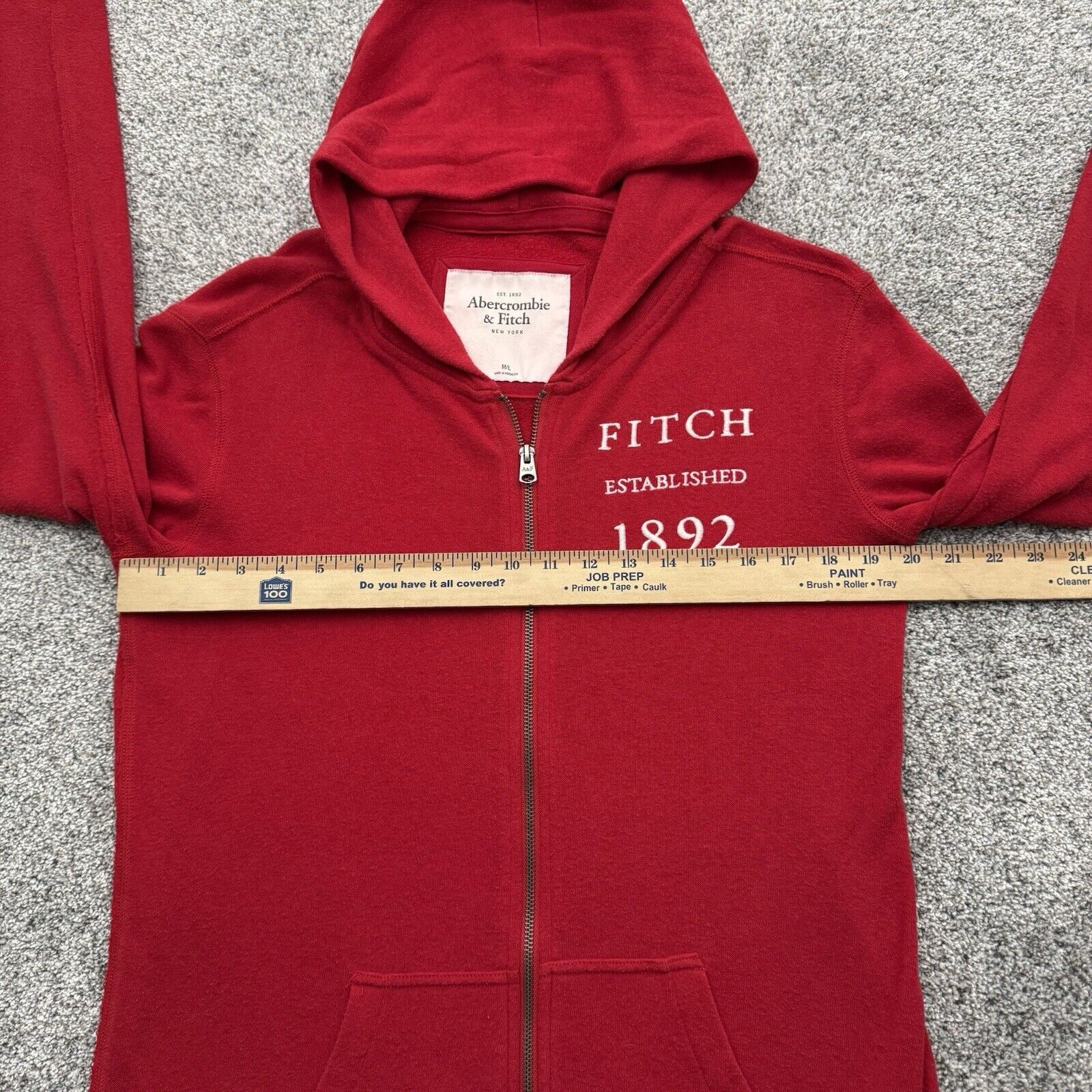 Abercrombie & Fitch Vintage Y2K Abercrombie & Fitch Full Zip Hoodie M/L Skater Size US M / EU 48-50 / 2 - 4 Thumbnail