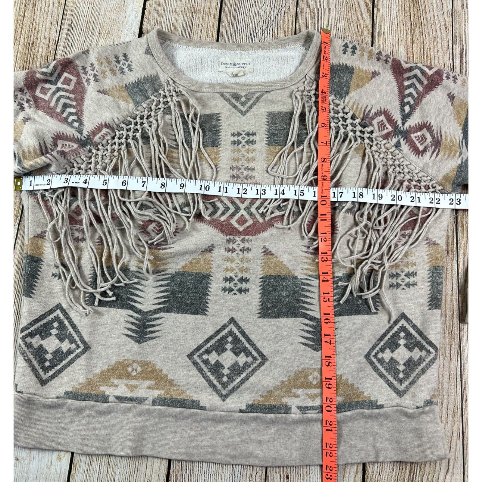 Ralph Lauren Ralph Lauren Denim & Supply Sweatshirt Aztec Beige Size M Women Size M / US 6-8 / IT 42-44 - 3 Thumbnail