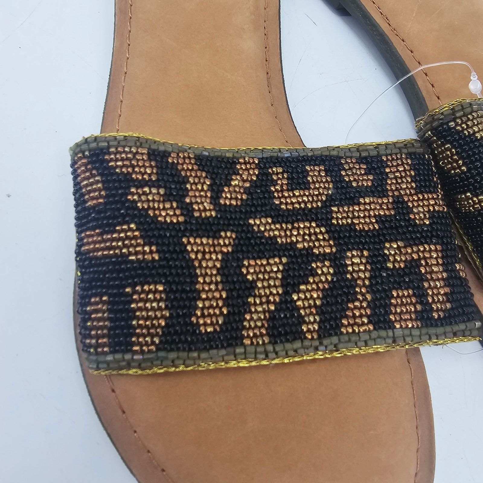 Other America & Beyond Beaded Leopard Animal Print Sandal 39 8.5 Size US 8.5 / IT 38.5 - 7 Thumbnail