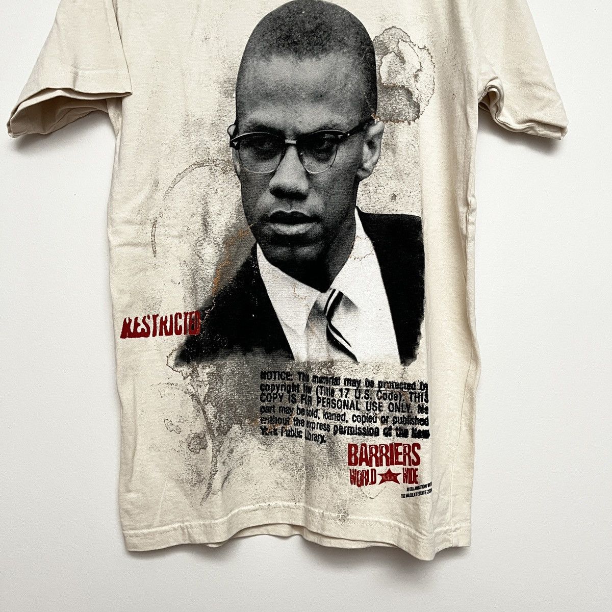 Barriers Barriers Ny Malcolm X T Shirt (unisex) Size US S / EU 44-46 / 1 - 9 Thumbnail