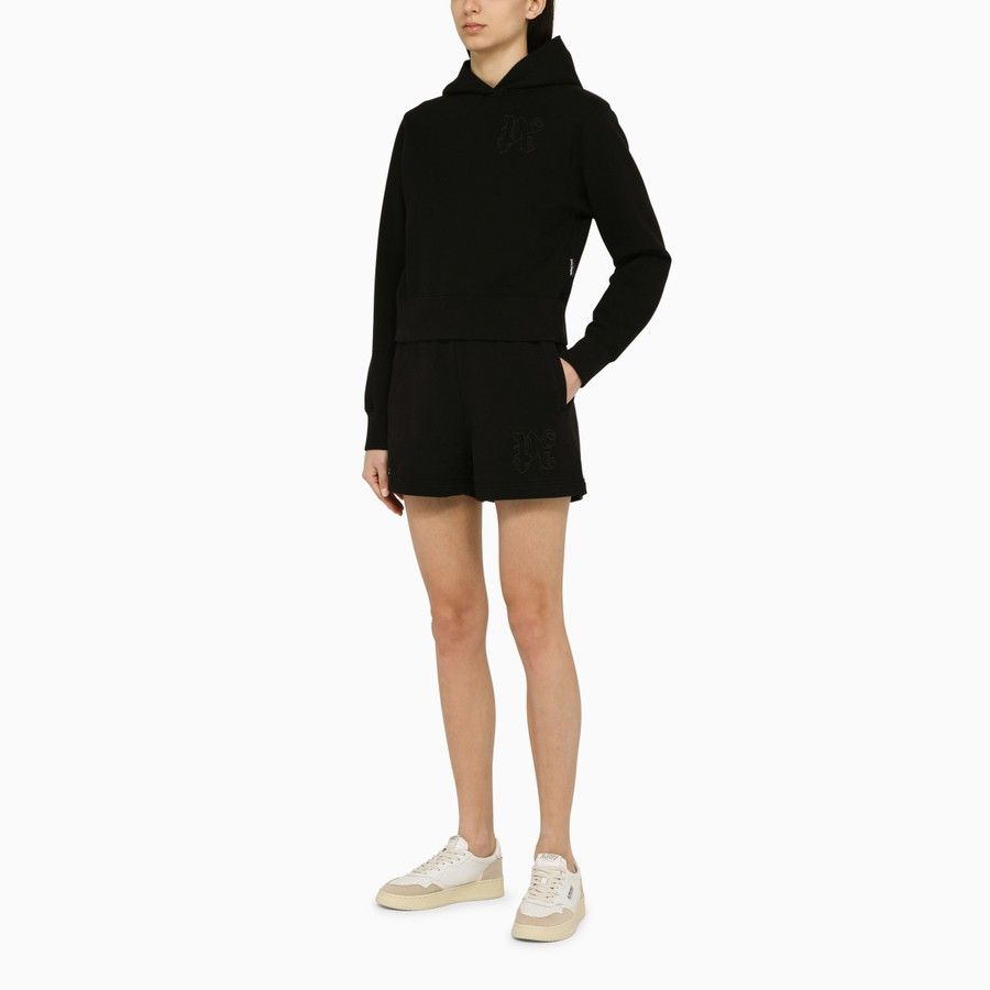 Palm Angels o1d2blof0924 Cotton Hoodie In Black Size S / US 4 / IT 40 - 2 Thumbnail