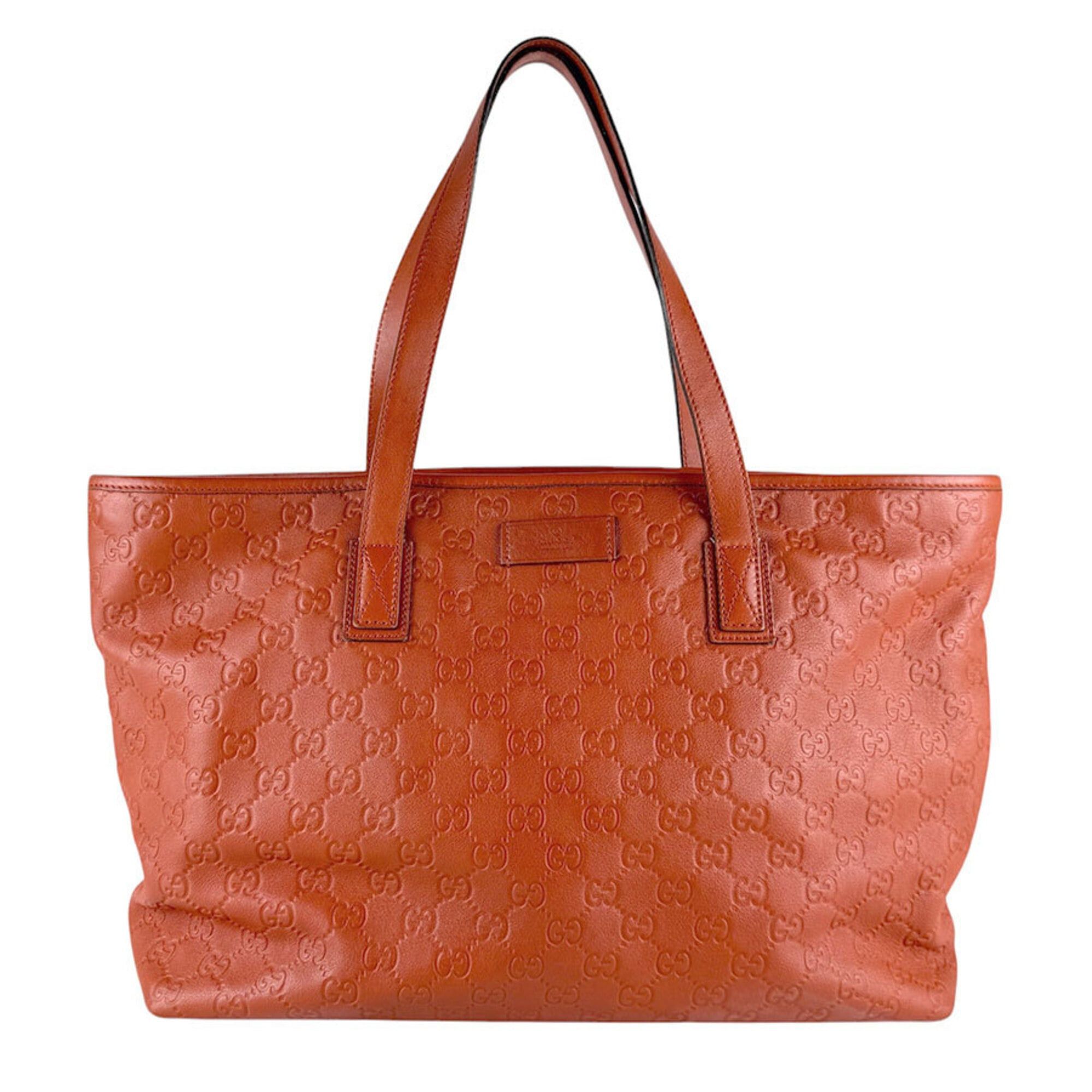 Gucci Gucci Handbag Leather Orange Men's Women's 211137 z9385 Size ONE SIZE - 1 Thumbnail