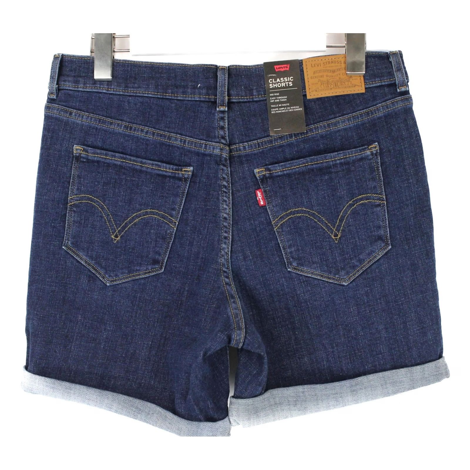 Levi's LEVI'S Premium Big E Classic Shorts Women W28 Faded Whiskers Denim Zip Size 28" / US 6 / IT 42 - 3 Thumbnail
