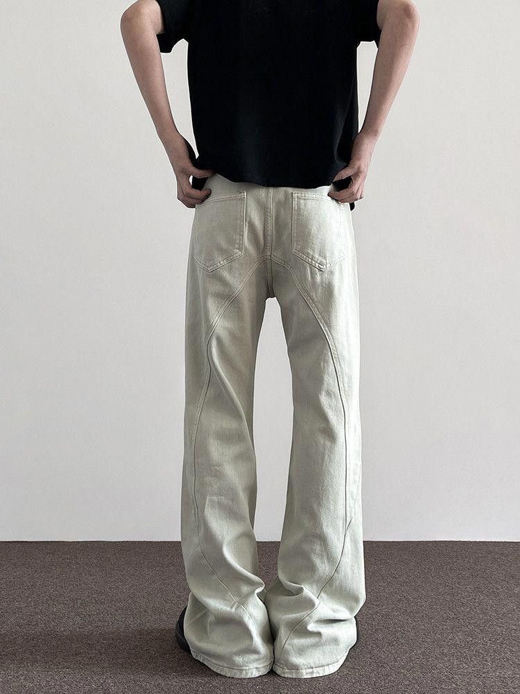 Other White Stacked Denim Jeans, Flared Baggy Jeans Size US 28 / EU 44 - 5 Thumbnail