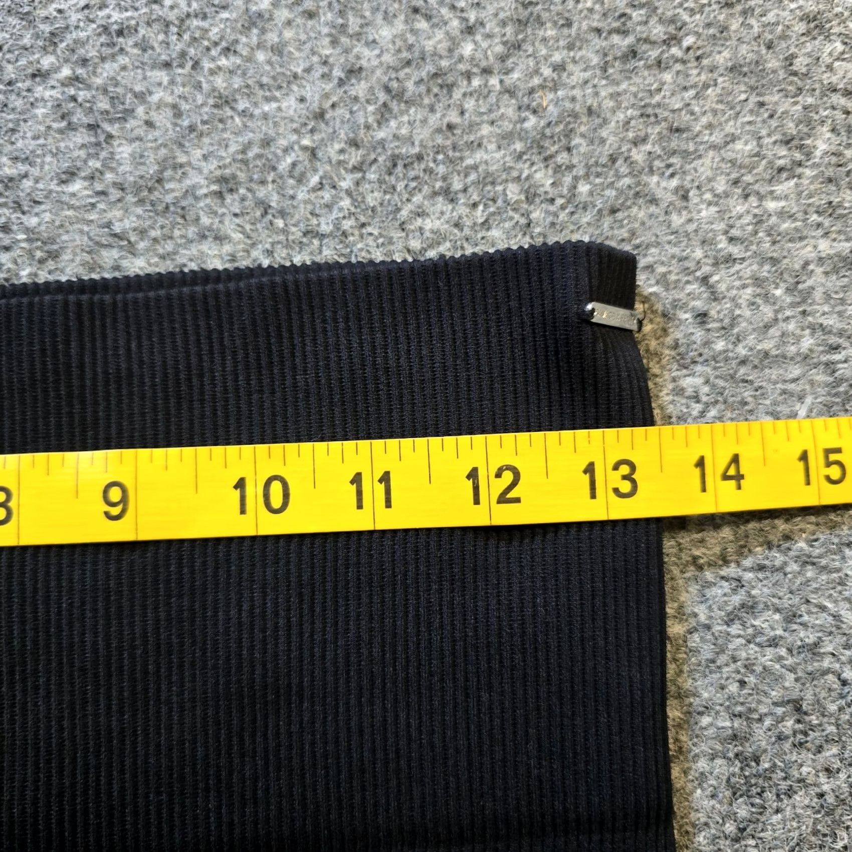 Vintage Savage X Fenty Leggings Womens Large Black Ribbed Full Length Athletic Yoga Size 36" / US 14 / IT 50 - 4 Thumbnail