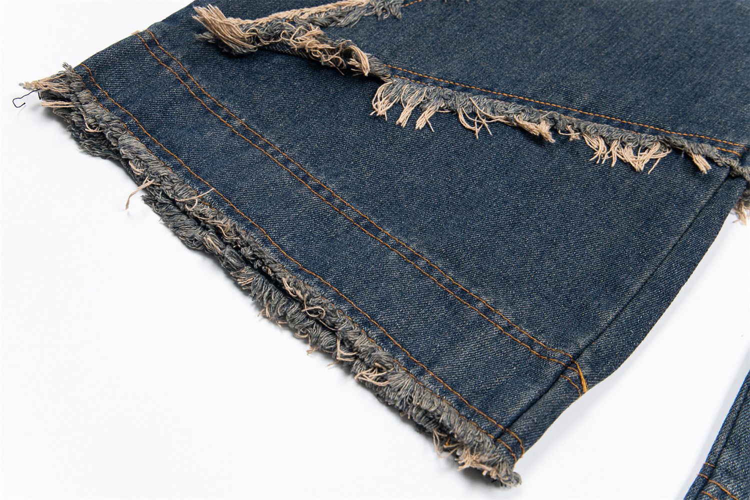 Vintage Men's vintage star embroidered distressed washed work jeans Size US 32 / EU 48 - 6 Thumbnail