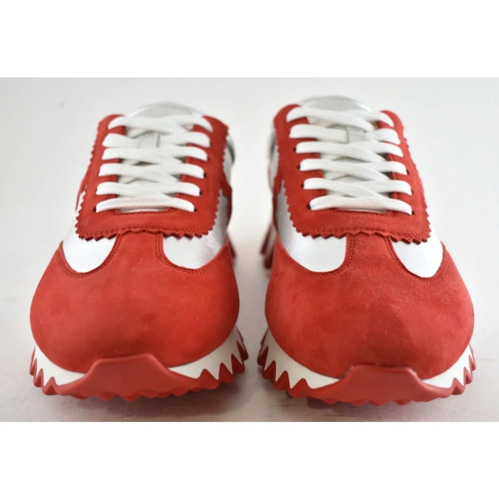 Christian Louboutin Christian Louboutin Mens Loubishark Flat Red Silver Platform Size US 11 / EU 44 - 5 Thumbnail