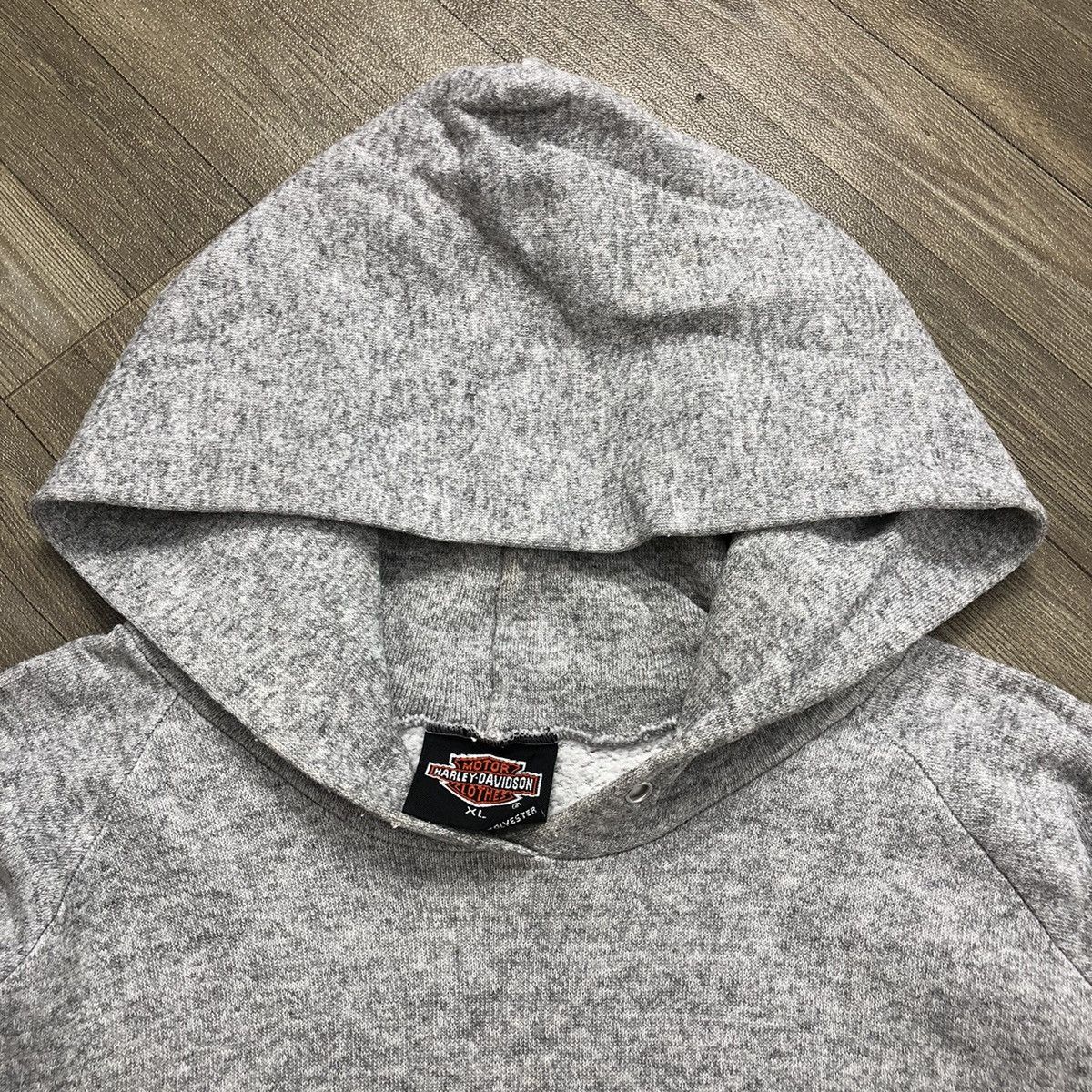 Harley Davidson × Vintage Vintage 1990s Harley Davidson 3D Emblem Spell Out Hoodie Size US XL / EU 56 / 4 - 5 Thumbnail