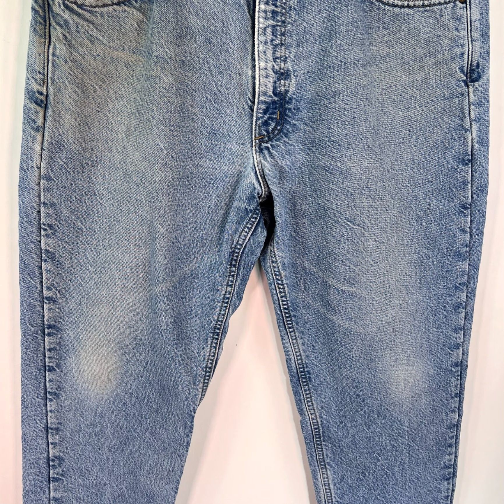 Carhartt Carhartt Jeans Mens Size 36x30 Lined Blue Distressed Straight Relaxed Fit Denim USA Logo 90s Grunge Style Shirt Size US 36 / EU 52 - 3 Thumbnail