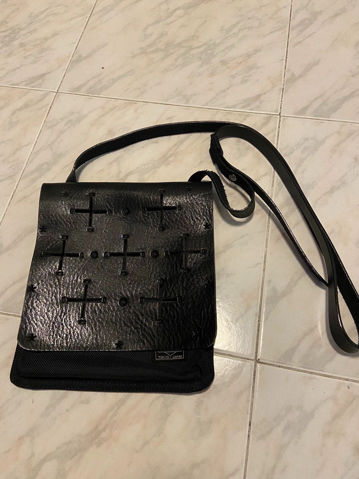N.Hoolywood NHW x PORTER x Rooster 9/10 Leather Bag Cross Embroidery Size ONE SIZE - 1 Thumbnail