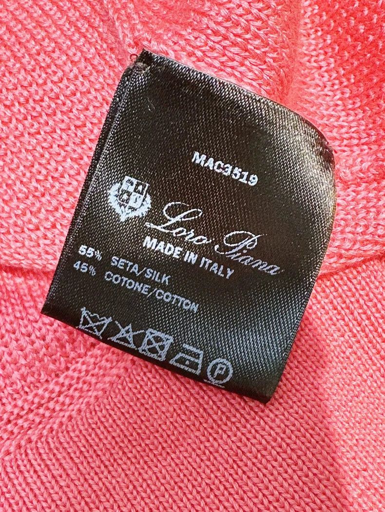 Loro Piana LORO PIANA Rose red round neck long sleeve knit sweater Size XS / US 0-2 / IT 36-38 - 4 Thumbnail