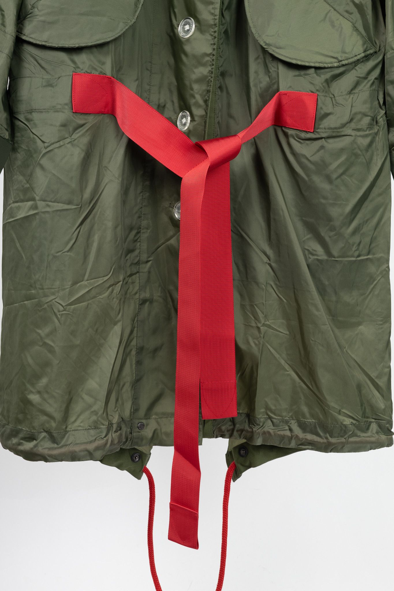 Burberry Burberry Green Tape Detail Showerproof Hooded Parka Size XS / US 0-2 / IT 36-38 - 8 Thumbnail