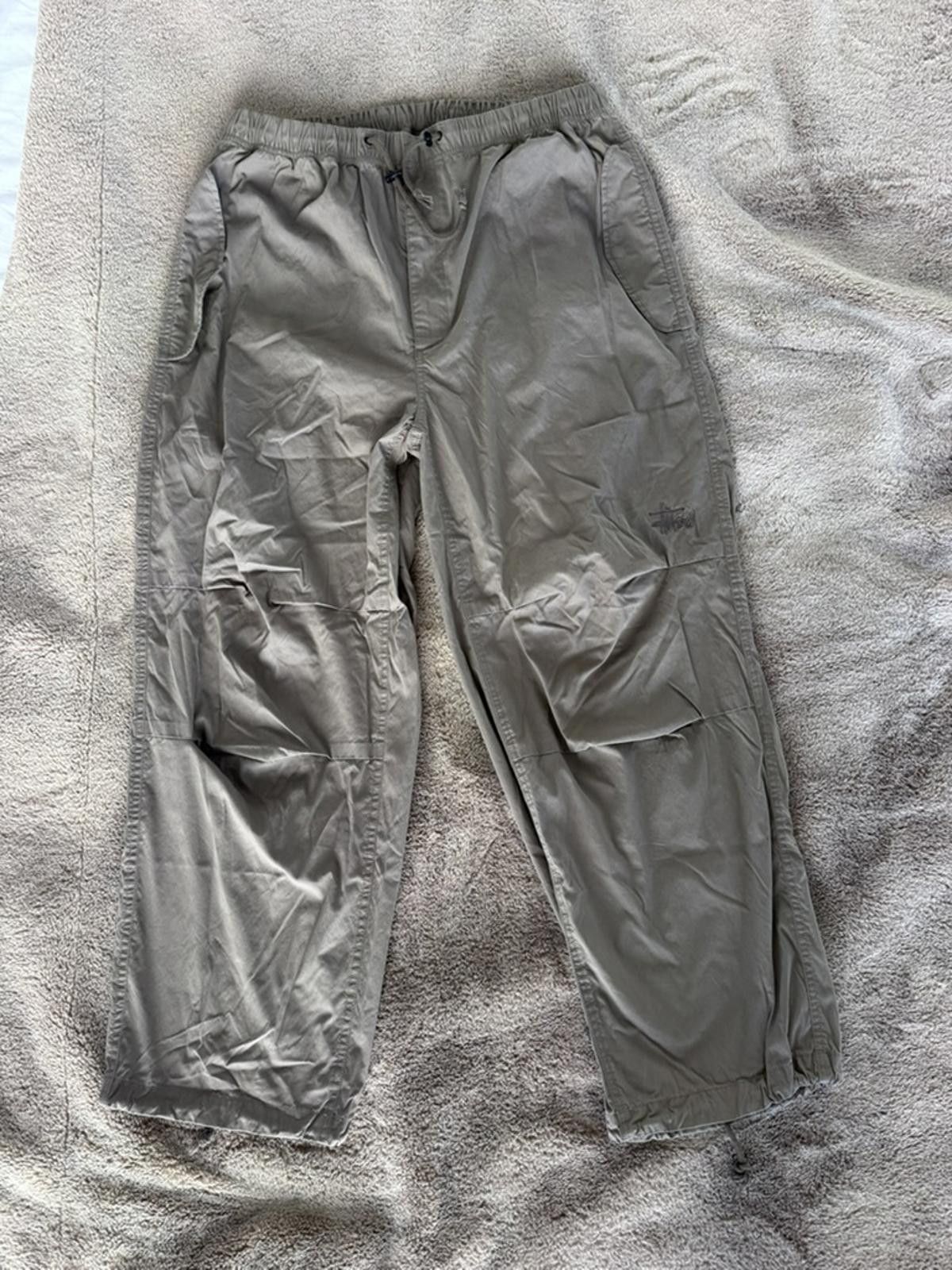 Stussy Stussy Men's Casual Drawstring Pants Gray Size US 32 / EU 48 - 1 Thumbnail