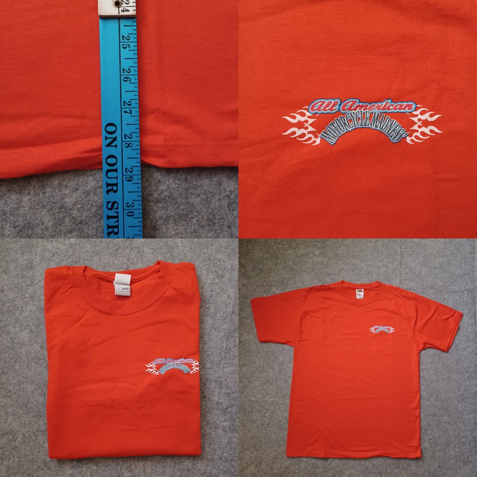 Fruit Of The Loom Nike Shirt Men's L Orange Logo Motorcycle Madness Santa Maria California 2004 USA Size US L / EU 52-54 / 3 - 8 Thumbnail