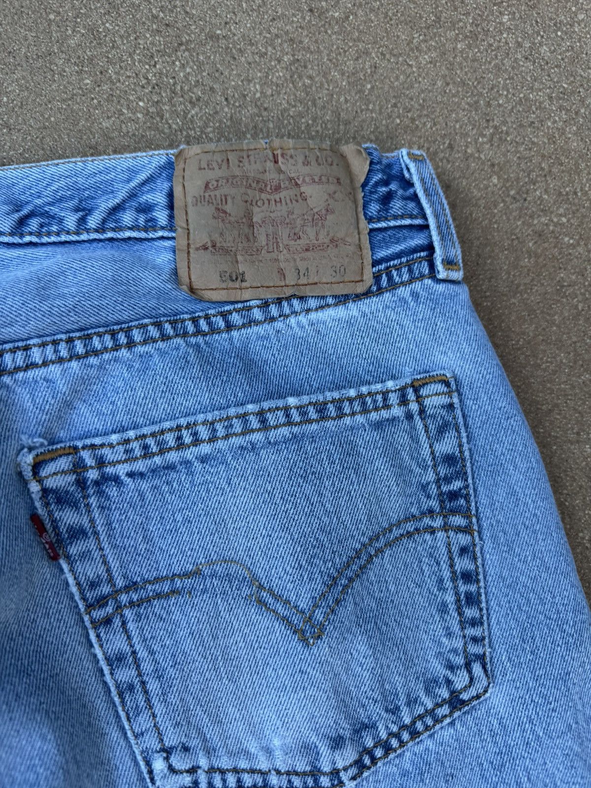 Levi's Vintage 90s Levi’s 501xx Buttonfly Straight Leg Jeans 33x29 Size US 33 - 8 Thumbnail