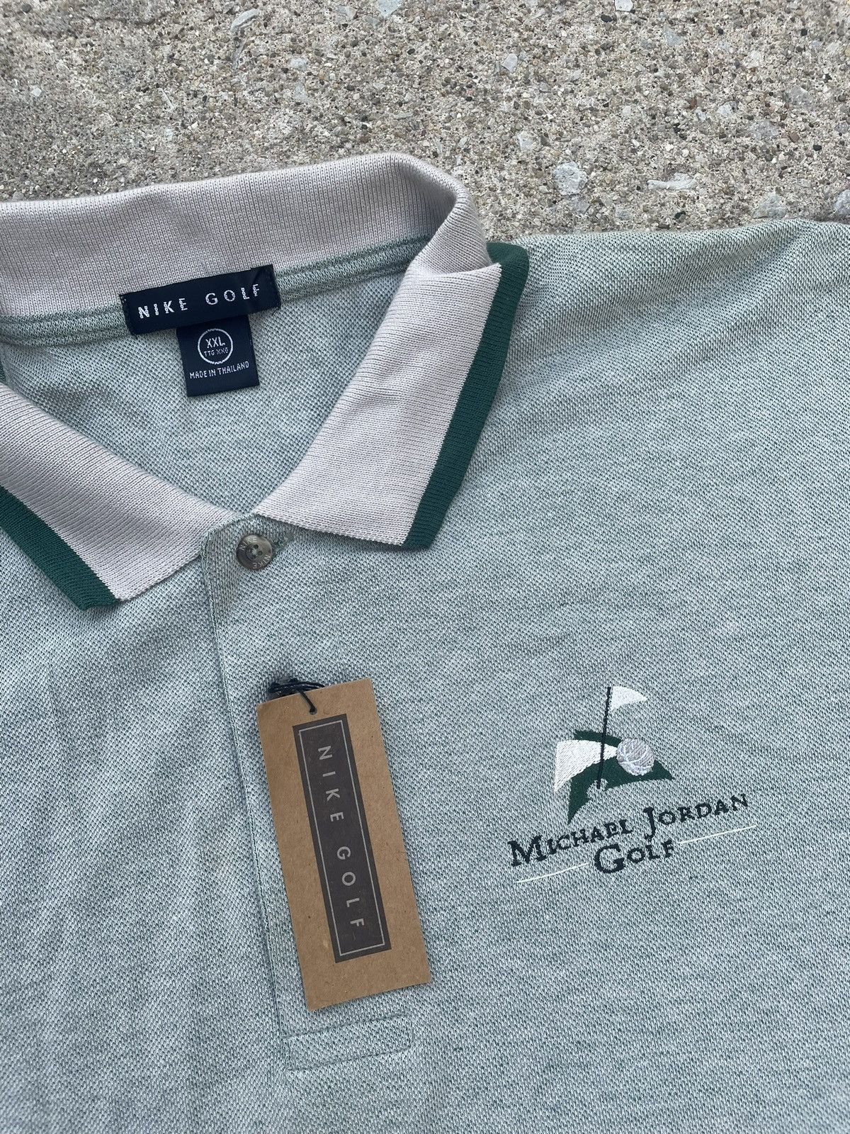 Nike Michael Jordan Golf Polo Vintage 90s Size US XXL / EU 58 / 5 - 2 Thumbnail