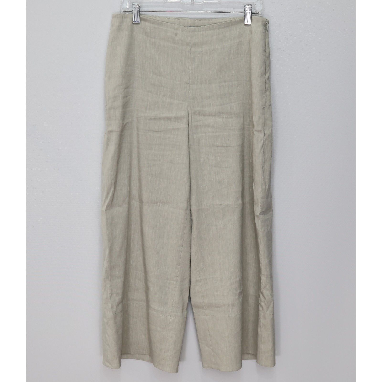 Vince VINCE Linen Wide Leg Cropped Chic Minimalist Pants Size 8 Size 30" / US 8 / IT 44 - 2 Thumbnail