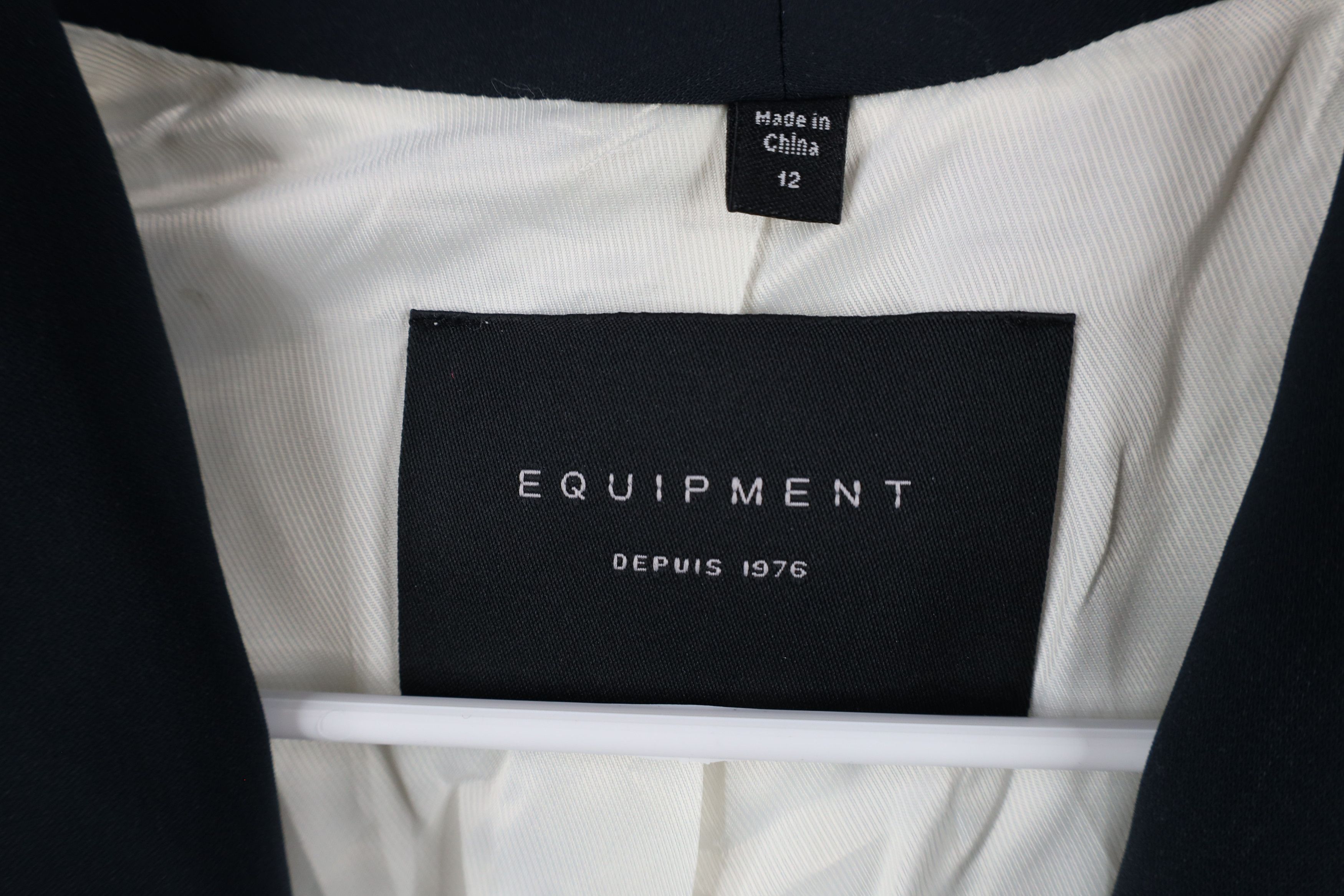 Equipment × Vintage New Equipment Femme Depuis One Button Blazer Jacket White Size XL / US 12-14 / IT 48-50 - 8 Thumbnail