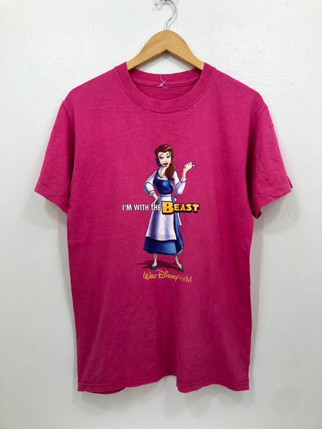Disney × Vintage Vintage Beauty and the Beast shirt I’m With The Beast wts01 Size US M / EU 48-50 / 2 - 2 Thumbnail