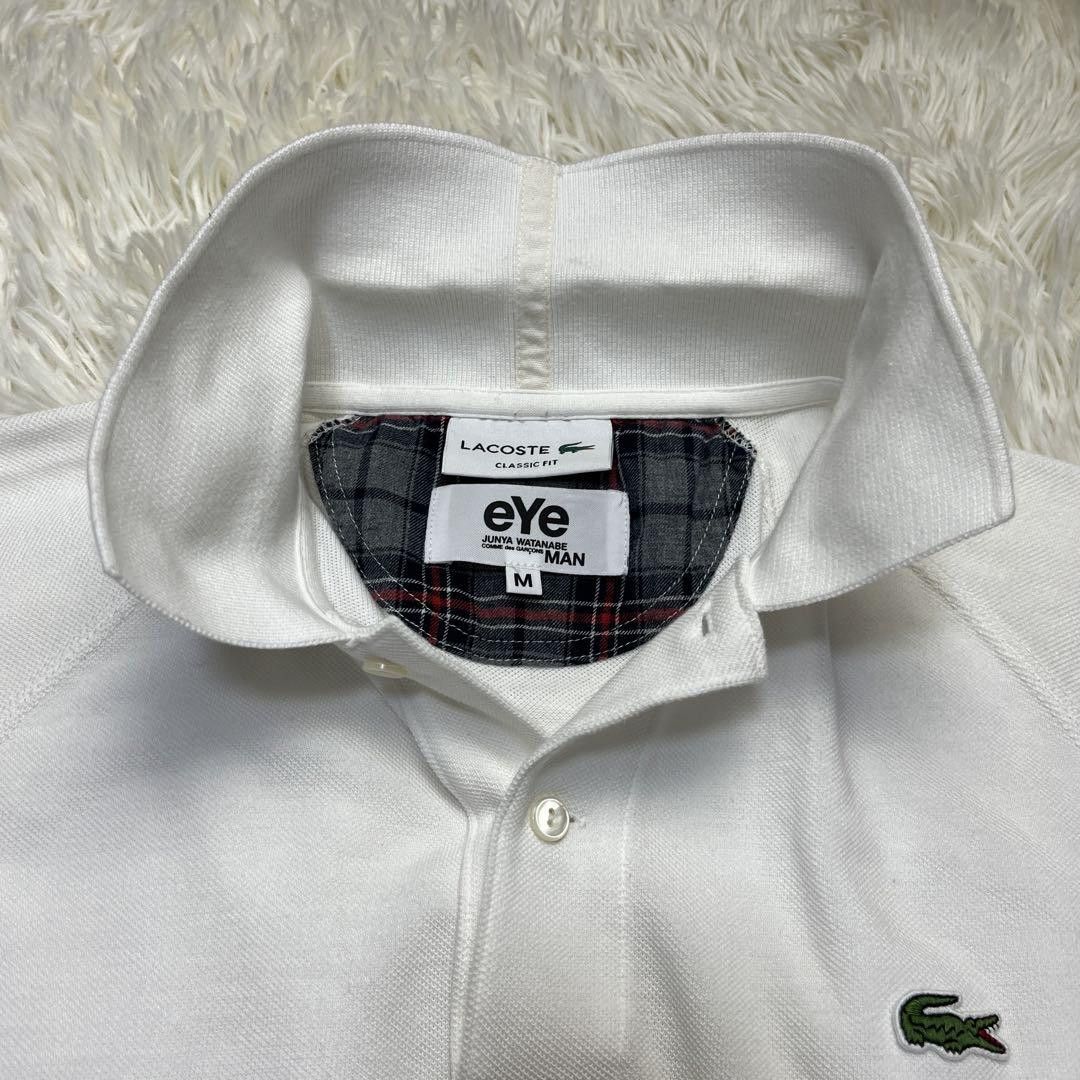 Junya Watanabe × Lacoste [Rare]Lacoste eYe Junya Watanabe Polo Shirt, Size M, White Size US M / EU 48-50 / 2 - 2 Thumbnail