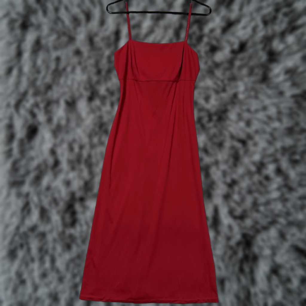 Vintage Arianna by Teresa Pace Dress Slip Dress Women 8 Red Sleeveless Square Neck Formal Party Cocktail Prom Valentines Day