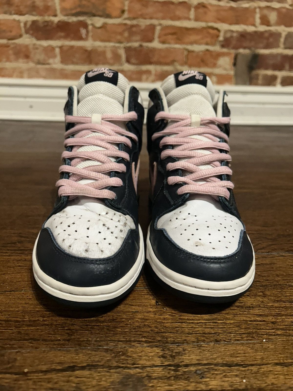 Nike SB Size 7 - Nike Dunk Pro SB High Shy Pink 2005 Size US 7 / EU 40 - 3 Thumbnail