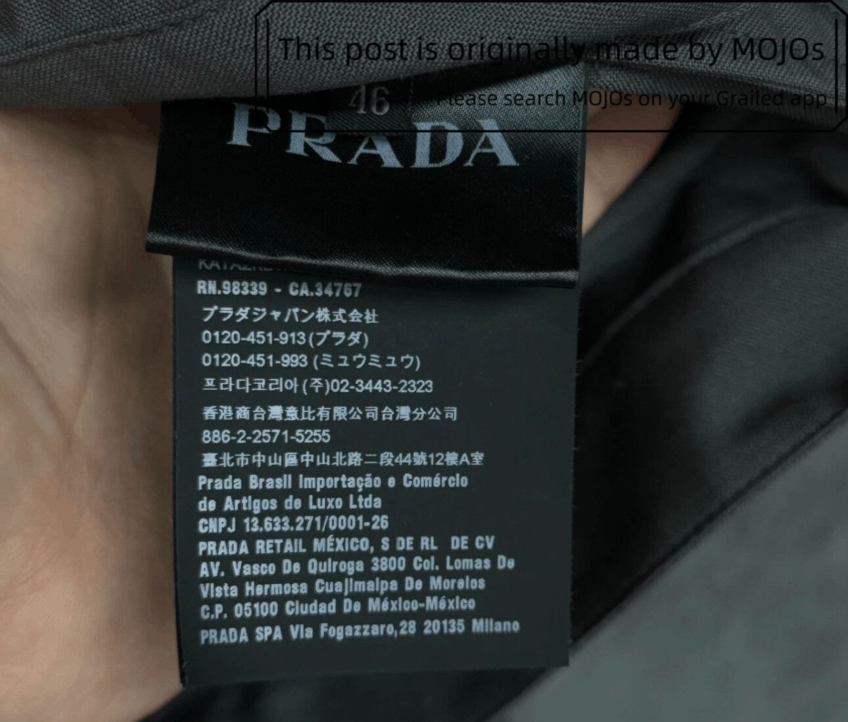 Prada Sz 46 Prada Color Joint Logo Patch Wool Jacket mojos0919 Size US S / EU 44-46 / 1 - 4 Thumbnail