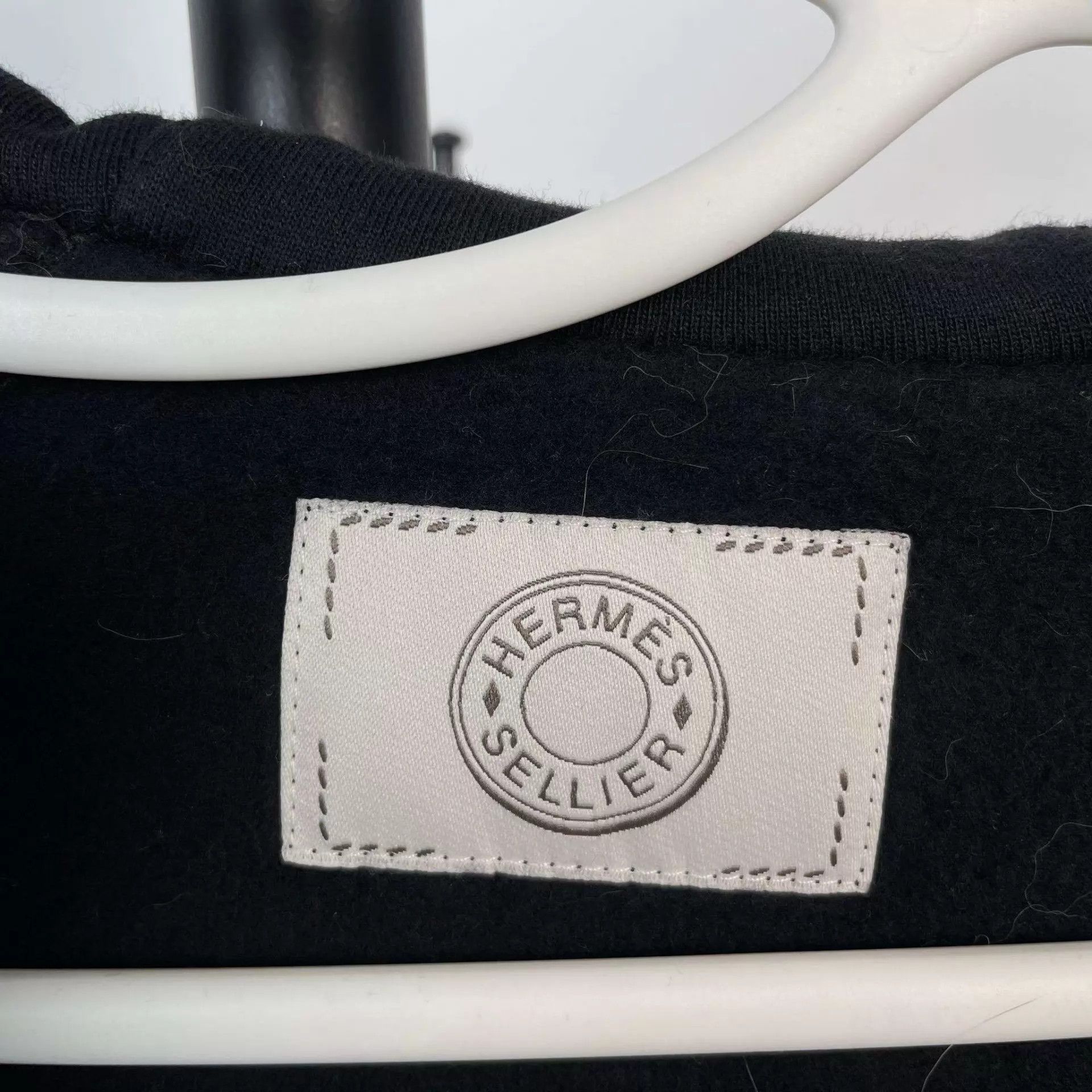 Hermes Hermès Cotton Fleece Sweatshirt Black M Size M / US 6-8 / IT 42-44 - 3 Thumbnail