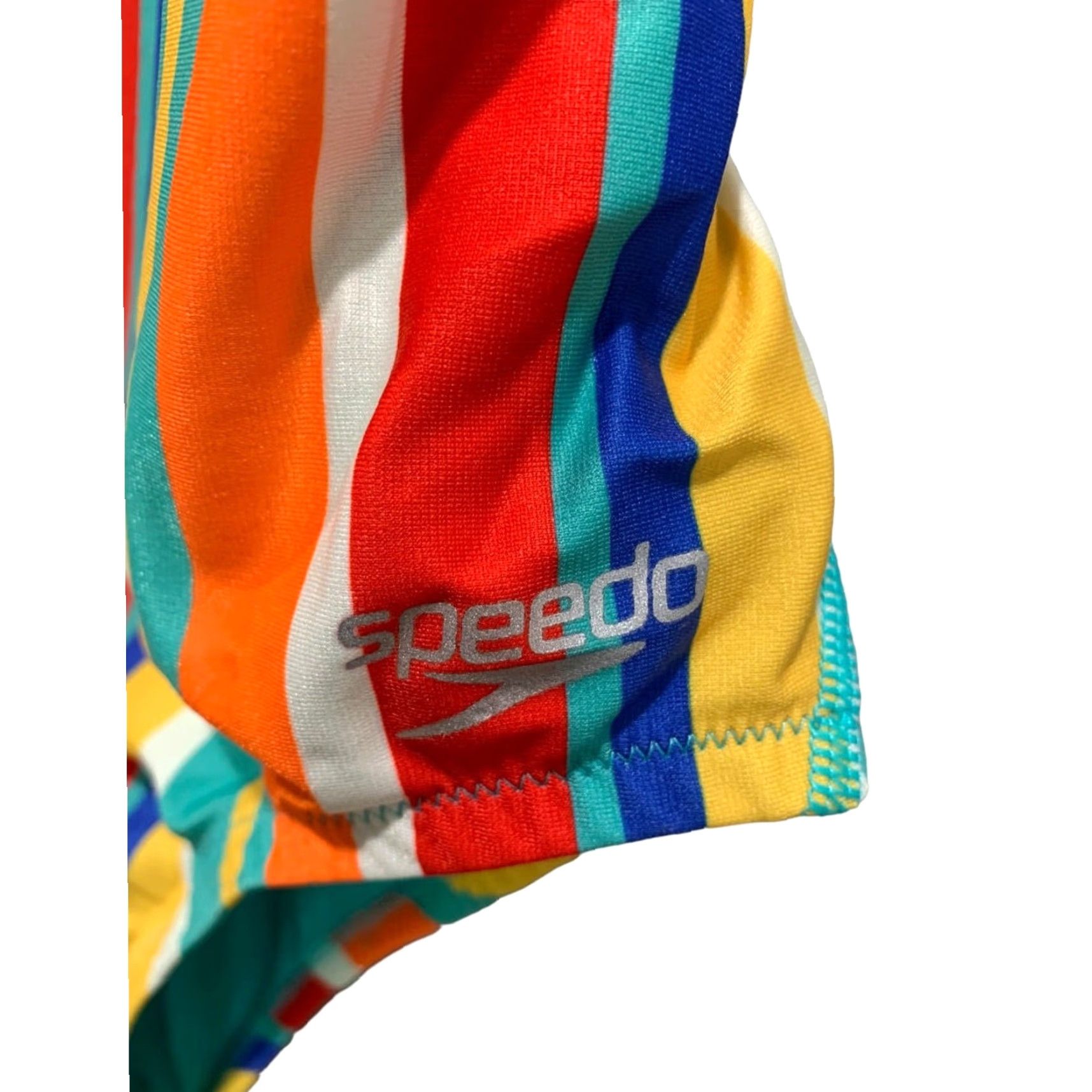 Speedo VINTAGE Speedo Womens One Piece Women's Classic Fit Clean Stripe Eco Endurance Size 32 Green 90s? Size ONE SIZE - 4 Thumbnail