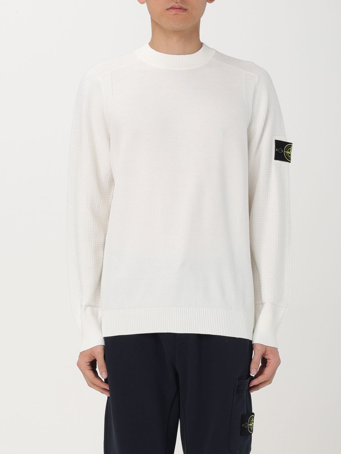image of Stone Island Sweater Men White (Size Small)