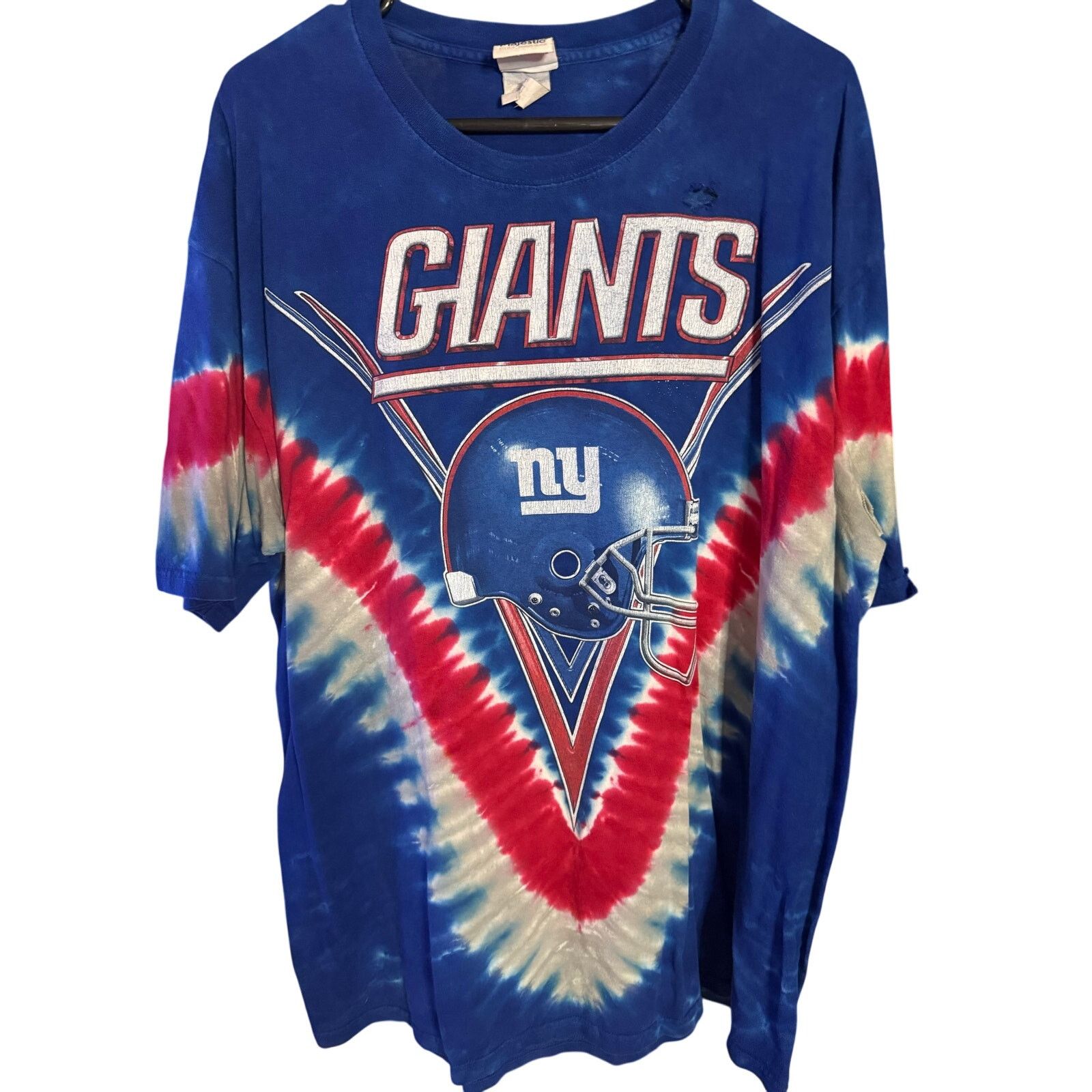 Majestic Vintage New York Giants Tie-Dye Tee Size US XL / EU 56 / 4 - 1 Thumbnail