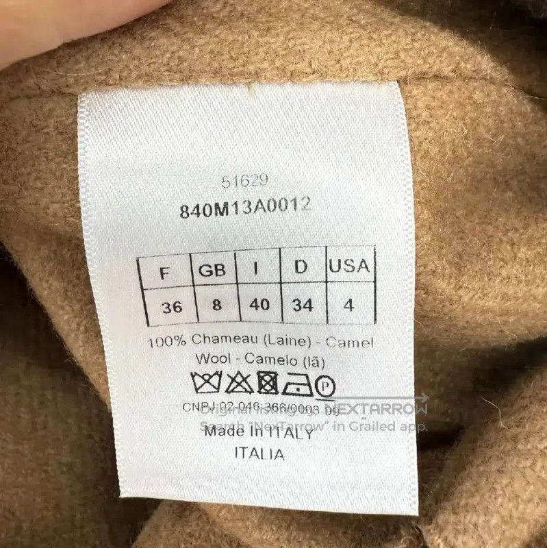 Dior Dior Women's Khaki Wool Blend Trench Coat . Size M / US 6-8 / IT 42-44 - 4 Thumbnail