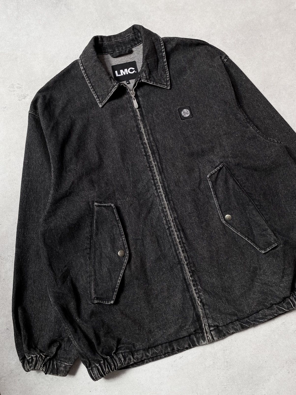 Other LMC WASHED DENIM COACH JACKET BLACK Size US M / EU 48-50 / 2 - 3 Thumbnail