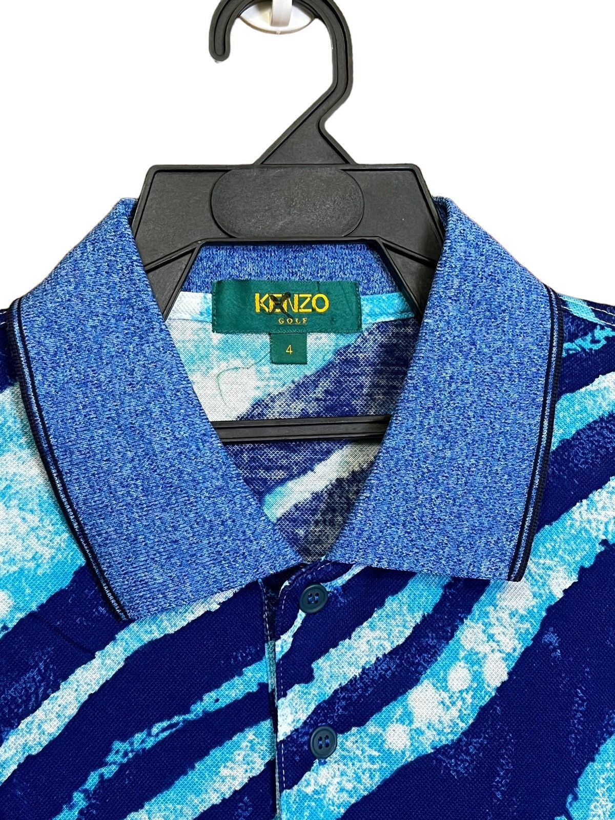 Kenzo NICE💥KENZO GOLF ACID WASH STYLE POLO SHIRT Size US XL / EU 56 / 4 - 3 Thumbnail