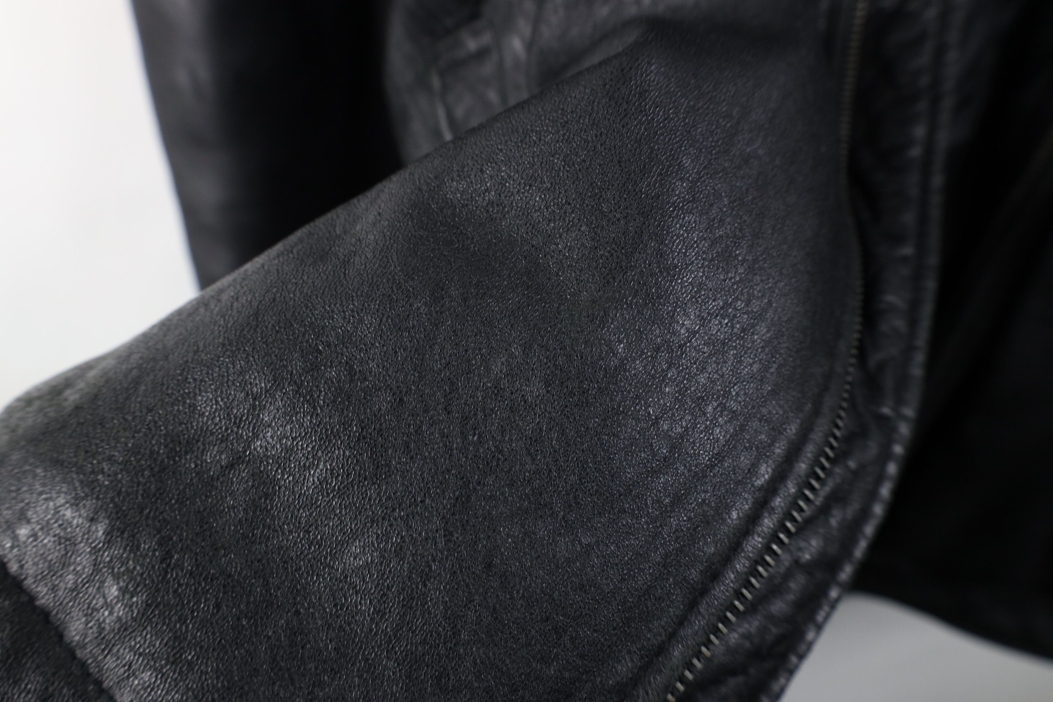 Vintage AS IS Vintage 90s Streetwear Quilted Leather Jacket Black Size US XXL / EU 58 / 5 - 6 Thumbnail