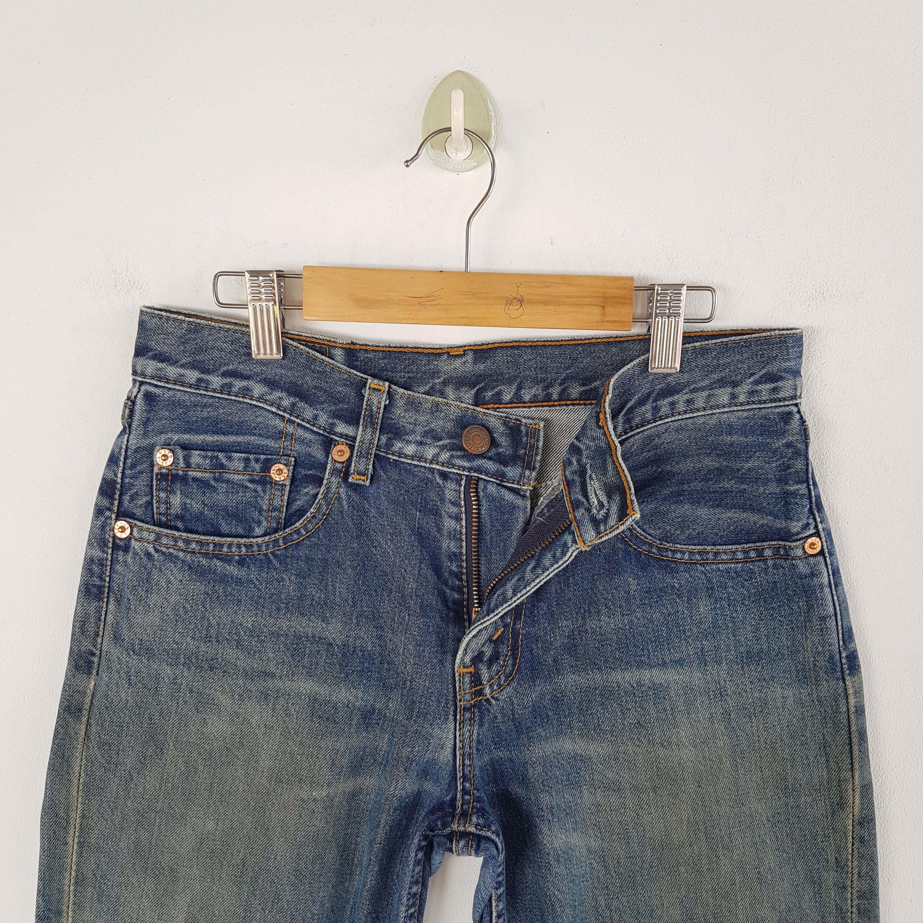 Levi's Vintage Levi's 551 Distressed Jeans Levis Stonewash Denim Size 26" / US 2 / IT 38 - 5 Thumbnail
