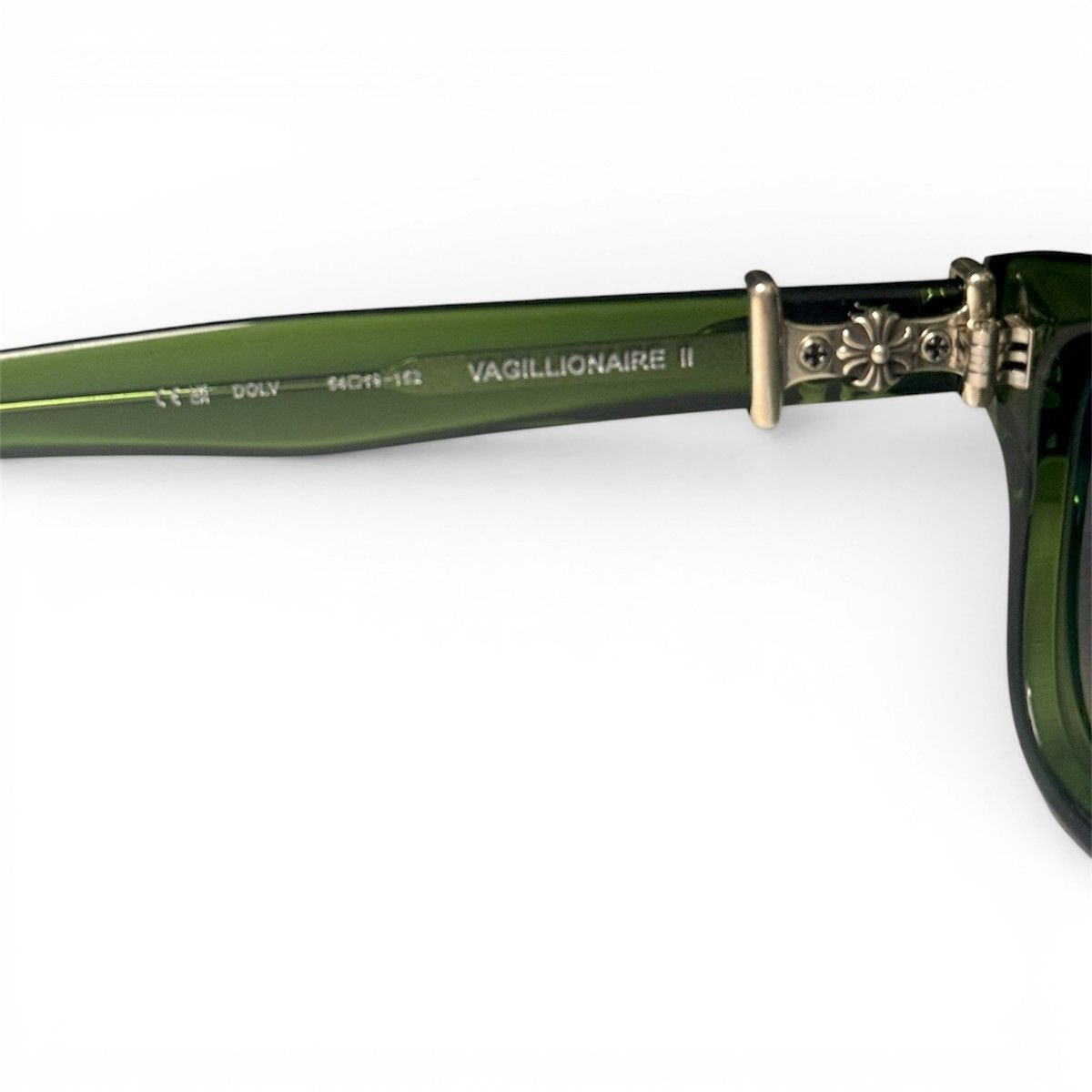 Chrome Hearts CHROME HEARTS VAGILLIONAIRE II GREEN SUNGLASSES Size ONE SIZE - 4 Thumbnail